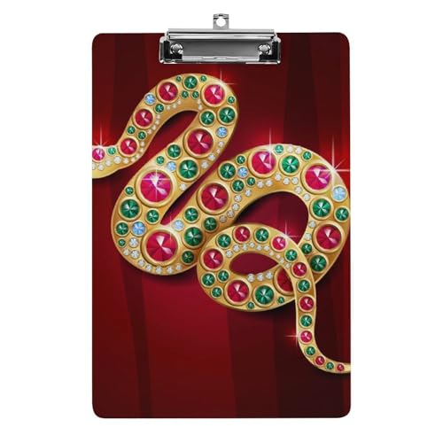 Goldener Schmuck Schlange Klemmbrett A4 Schreibbrett Pad Halter Für Büro Klassenzimmer Restaurants Goldener Schmuck Schlange Klemmbrett A4 Schreibbrett Pad Halter Für Büro Klassenzimmer Restaurants von NYKVTG
