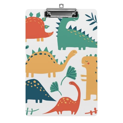Grün-Gelber Dinosaurier Klemmbrett A4 Schreibbrett Pad Halter Für Büro Klassenzimmer Restaurants Grün-Gelber Dinosaurier Klemmbrett A4 Schreibbrett Pad Halter Für Büro Klassenzimmer Restaurants von NYKVTG