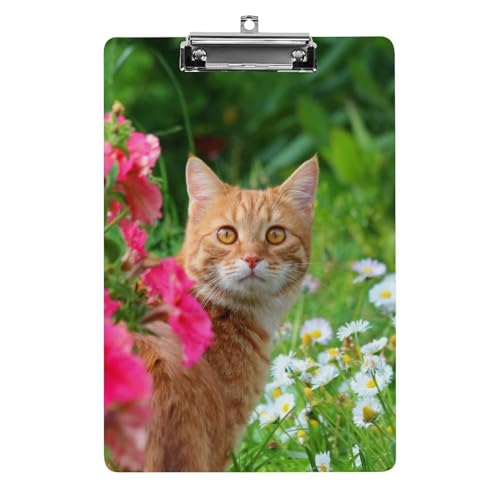 Katze Und Blume Klemmbrett A4 Schreibbrett Pad Halter Für Büro Klassenzimmer Restaurants Katze Und Blume Klemmbrett A4 Schreibbrett Pad Halter Für Büro Klassenzimmer Restaurants von NYKVTG