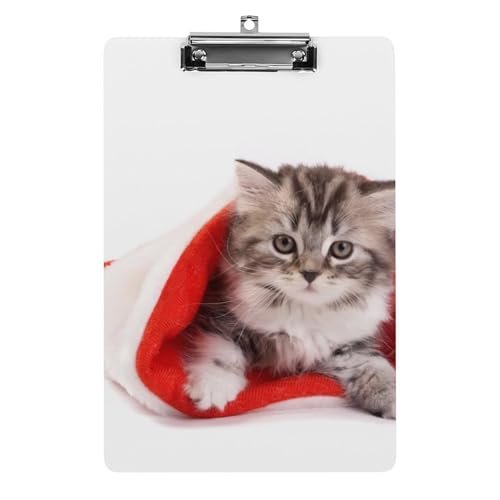 Katzen-Weihnachten Klemmbrett Zum Aufhängen Clipboard Hartplatten Klemme Für Papier Dokumente Katzen-Weihnachten Klemmbrett Zum Aufhängen Clipboard Hartplatten Klemme Für Papier Dokumente von NYKVTG