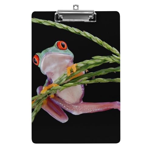 Laubfrosch Klemmbretter A4 Klemmbrettmappe Schreibbrett Zwischenablage Mit Low Profile Clip von NYKVTG