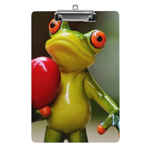 Liebesfrosch Klemmbrett A4 Schreibbrett Pad Halter Für Büro Klassenzimmer Restaurants Liebesfrosch Klemmbrett A4 Schreibbrett Pad Halter Für Büro Klassenzimmer Restaurants von NYKVTG