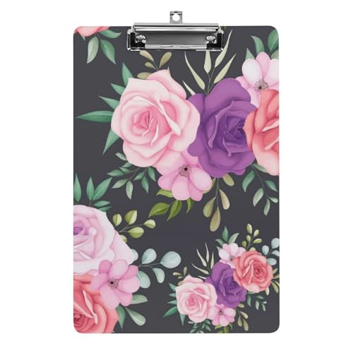 Lila-Rosa Blume Klemmbrett Zum Aufhängen Clipboard Hartplatten Klemme Für Papier Dokumente Lila-Rosa Blume Klemmbrett Zum Aufhängen Clipboard Hartplatten Klemme Für Papier Dokumente von NYKVTG