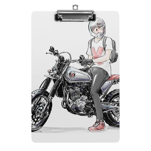 Motorrad Junge Klemmbrett A4 Schreibbrett Pad Halter Für Büro Klassenzimmer Restaurants Motorrad Junge Klemmbrett A4 Schreibbrett Pad Halter Für Büro Klassenzimmer Restaurants von NYKVTG