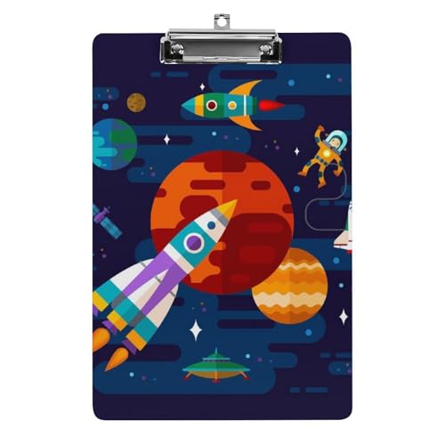 Rakete Klemmbrett Zum Aufhängen Clipboard Hartplatten Klemme Für Papier Dokumente von NYKVTG