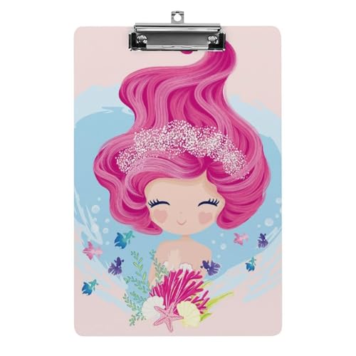 Rosa Meerjungfrau Mädchen Klemmbrett Zum Aufhängen Clipboard Hartplatten Klemme Für Papier Dokumente Rosa Meerjungfrau Mädchen Klemmbrett Zum Aufhängen Clipboard Hartplatten Klemme Für Papier Dokumente von NYKVTG