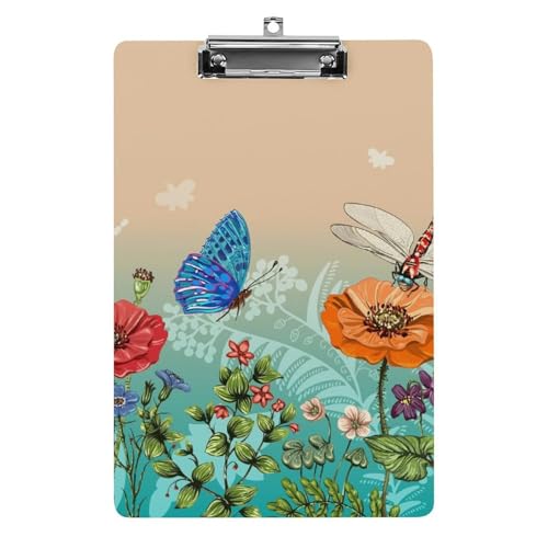 Schmetterling Libelle Klemmbrett A4 Schreibbrett Pad Halter Für Büro Klassenzimmer Restaurants Schmetterling Libelle Klemmbrett A4 Schreibbrett Pad Halter Für Büro Klassenzimmer Restaurants von NYKVTG