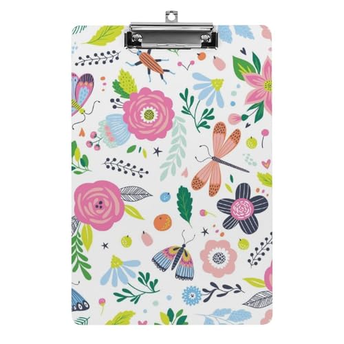 Schmetterling Libelle Klemmbrett A4 Schreibbrett Pad Halter Für Büro Klassenzimmer Restaurants Schmetterling Libelle Klemmbrett A4 Schreibbrett Pad Halter Für Büro Klassenzimmer Restaurants von NYKVTG