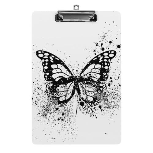 Schwarzer Schmetterling Klemmbrett Zum Aufhängen Clipboard Hartplatten Klemme Für Papier Dokumente Schwarzer Schmetterling Klemmbrett Zum Aufhängen Clipboard Hartplatten Klemme Für Papier Dokumente von NYKVTG
