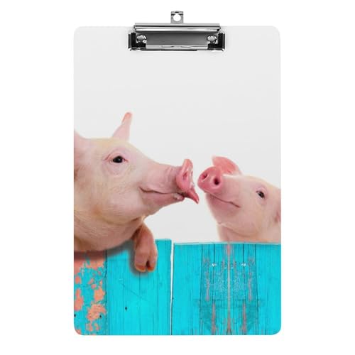 Schwein Tier Klemmbretter A4 Klemmbrettmappe Schreibbrett Zwischenablage Mit Low Profile Clip Schwein Tier Klemmbretter A4 Klemmbrettmappe Schreibbrett Zwischenablage Mit Low Profile Clip von NYKVTG