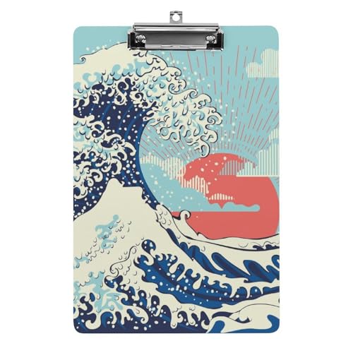Sonnenuntergang Wellen Klemmbrett Zum Aufhängen Clipboard Hartplatten Klemme Für Papier Dokumente Sonnenuntergang Wellen Klemmbrett Zum Aufhängen Clipboard Hartplatten Klemme Für Papier Dokumente von NYKVTG