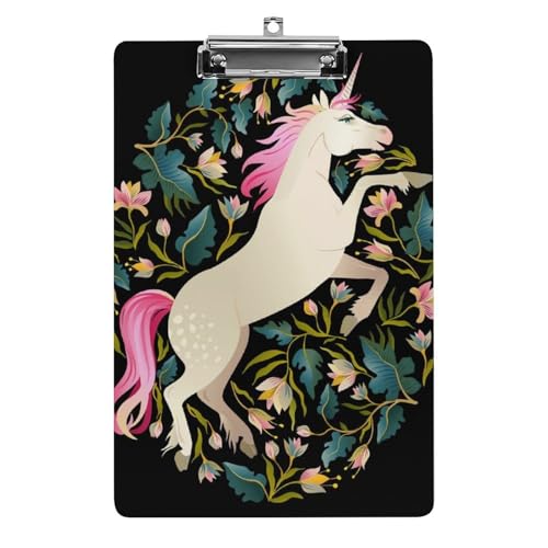 Springendes Einhorn Klemmbrett A4 Schreibbrett Pad Halter Für Büro Klassenzimmer Restaurants Springendes Einhorn Klemmbrett A4 Schreibbrett Pad Halter Für Büro Klassenzimmer Restaurants von NYKVTG