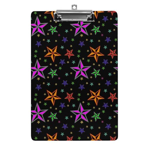 Stern Farbe Klemmbrett A4 Schreibbrett Pad Halter Für Büro Klassenzimmer Restaurants Stern Farbe Klemmbrett A4 Schreibbrett Pad Halter Für Büro Klassenzimmer Restaurants von NYKVTG
