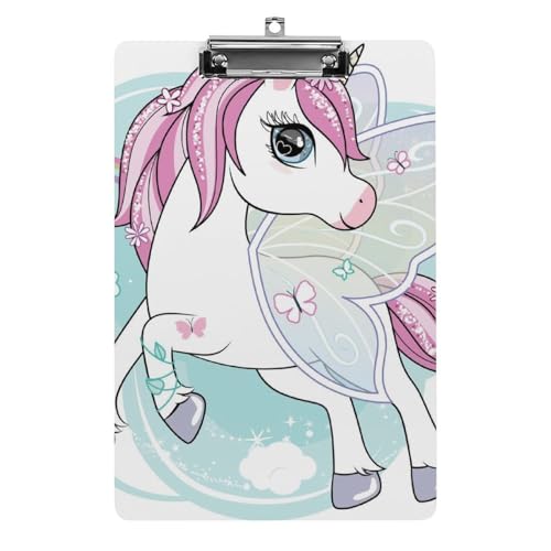 Süßes Einhorn Klemmbretter A4 Klemmbrettmappe Schreibbrett Zwischenablage Mit Low Profile Clip Süßes Einhorn Klemmbretter A4 Klemmbrettmappe Schreibbrett Zwischenablage Mit Low Profile Clip von NYKVTG