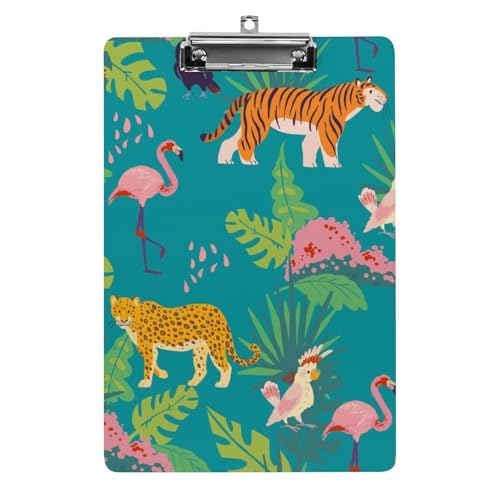Tiger Papagei Klemmbrett A4 Schreibbrett Pad Halter Für Büro Klassenzimmer Restaurants Tiger Papagei Klemmbrett A4 Schreibbrett Pad Halter Für Büro Klassenzimmer Restaurants von NYKVTG