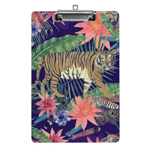 Tigerblume Klemmbretter A4 Klemmbrettmappe Schreibbrett Zwischenablage Mit Low Profile Clip Tigerblume Klemmbretter A4 Klemmbrettmappe Schreibbrett Zwischenablage Mit Low Profile Clip von NYKVTG