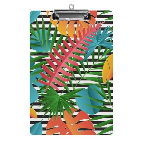 Tropische Blätter Klemmbretter A4 Klemmbrettmappe Schreibbrett Zwischenablage Mit Low Profile Clip Tropische Blätter Klemmbretter A4 Klemmbrettmappe Schreibbrett Zwischenablage Mit Low Profile Clip von NYKVTG