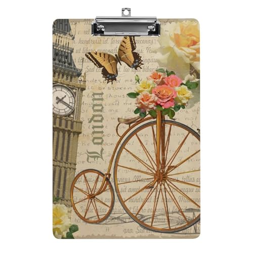 Uhrturm Schmetterling Klemmbrett Zum Aufhängen Clipboard Hartplatten Klemme Für Papier Dokumente Uhrturm Schmetterling Klemmbrett Zum Aufhängen Clipboard Hartplatten Klemme Für Papier Dokumente von NYKVTG