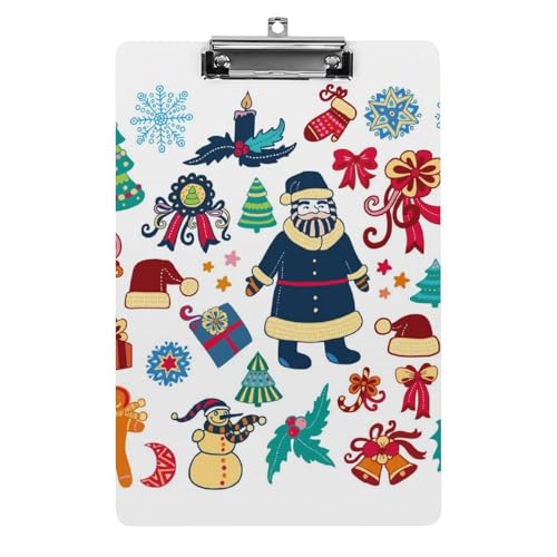 Weihnachten Klemmbrett Zum Aufhängen Clipboard Hartplatten Klemme Für Papier Dokumente von NYKVTG