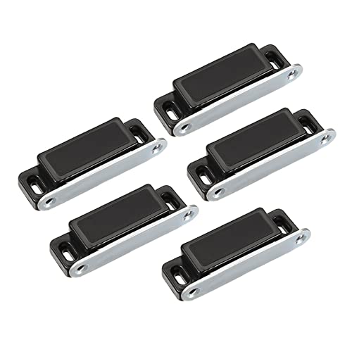 NYMFEA yaoqijie Türschnäpper aus ABS, Braun, Weiß, Schwarz, Magnet, Türschnapper, Magnetverschluss, 73 x 22 x 16 mm, 5 Stück, langlebig (Farbe: Weiß) von NYMFEA