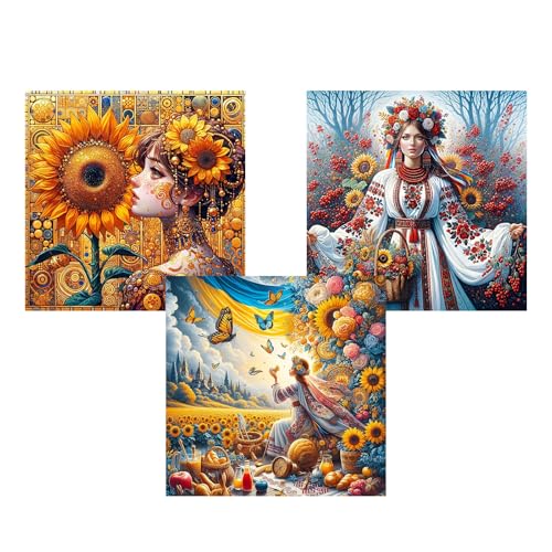 NYSDYSMYX 3 Stück Frau Diamond Painting Bilder,Women Diamant Painting Erwachsene,Diamants Painting Erwachsene Für Home Wand Decor,Frauen Geschenk. (women) von NYSDYSMYX