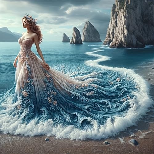 NYSDYSMYX Frau Diamond Painting Bilder,Diamant Painting Erwachsene,Diamants Painting Erwachsene Für Home Wand Decor,Frauen Geschenk. (Frau) von NYSDYSMYX