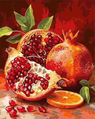 NYSDYSMYX Obst Malen Nach Zahlen Erwachsene,Paint by Numbers Adult,Cheerful Painting,Diy Handgemalt Kreativ Bastelset für Geschenk Heimdekoration. (Obst) von NYSDYSMYX