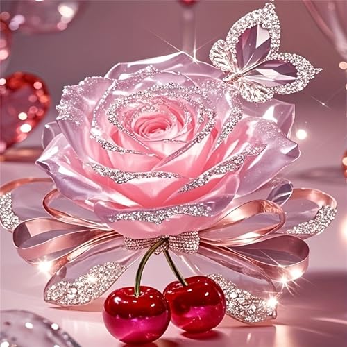 NYSDYSMYX Rose Diamond Painting Bilder,Diamant Painting Erwachsene,Diamants Painting Erwachsene Für Home Wand Decor,Frauen Geschenk. (Rose2) von NYSDYSMYX