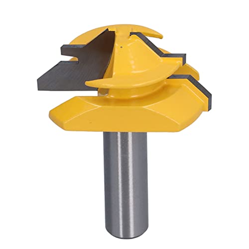 1 2in Shank Router Bit 45 ° Holzbearbeitungsschneider sichern Seamless Rotation Schneiderblatt für Schrank Tür Schublade CNC Handwerkzeug (2in) von NYSUZHOUJI