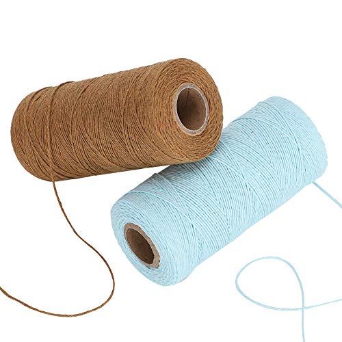 Baumwollgarn weiche helle Farbkleidung zum Stricken, Weben, 250 m es Hellblau von NYSUZHOUJI