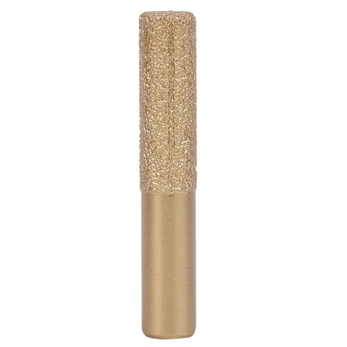Diamant-Fräser, golden, mit gelötetem geraden Schaft, für Quarzstein, Marmor, Nahtmesser, anwendbar für Trimmmaschinen und mehr (12.7*13,5*75 mm) von NYSUZHOUJI