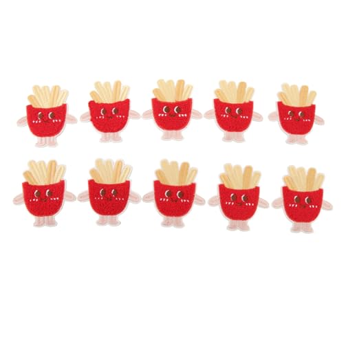 Gestickte Patches modische niedliche französische Pommes Entwurf praktisch auf Applique -Patches für Kleidung und Accessoires von NYSUZHOUJI