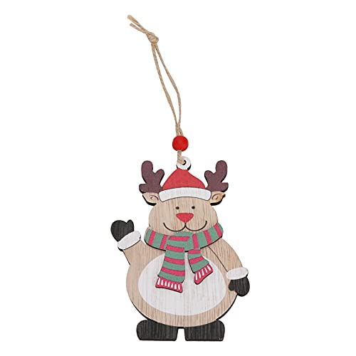 Hölzerne Weihnachtsbaum -Dekoration einzigartige Design Handarbeit Weihnachtsschmuck auffällige Weihnachtsdekoration Innen im Freien im Freien (Typ 3) von NYSUZHOUJI