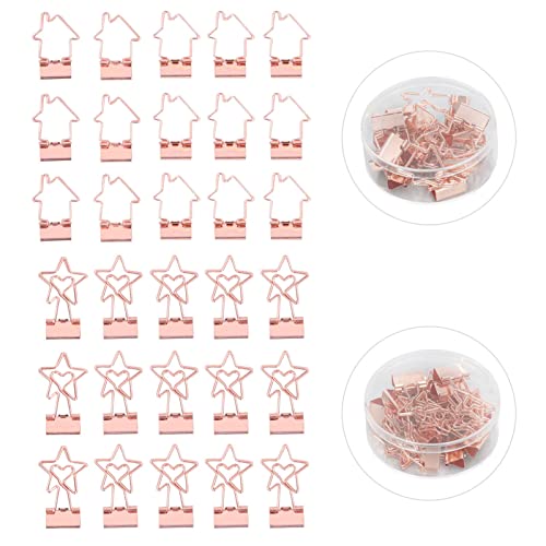 KLEINE BÜROKLAMMERN ROSÉGOLD Stabile METALL-STERN- UND HAUS-HOHLKLAMMERN FÜR DOKUMENTE, KLEIDUNG UND PAPIERE KLEINE BÜROKLAMMERN ROSÉGOLD Stabile METALL-STERN- UND HAUS-HOHLKLAMMERN FÜR DOKUMENTE, KLEIDUNG UND PAPIERE von NYSUZHOUJI