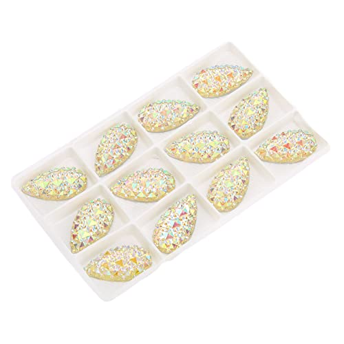 Kristall nähen auf Strasssteinen glänzend zwei Löcher für Handwerke Crafts Haushalte Szene 12pcs Glas Kristall nähen auf Strasssteinen glänzend zwei Löcher für Handwerke Crafts Haushalte Szene 12pcs Glas von NYSUZHOUJI