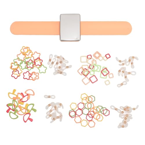 Magnetischer Nadelhalter, Armband, Nähnadelkissen, Armband für den Heimgebrauch (Orange) von NYSUZHOUJI