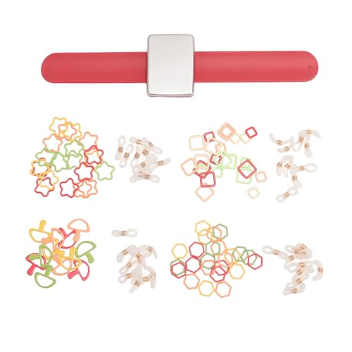Magnetischer Nadelhalter, Armband, Nähnadelkissen, Armband für den Heimgebrauch (Rot) von NYSUZHOUJI