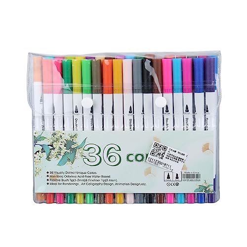 NYSUZHOUJI 36 Farben Dual Tipps Marker Professionelle Aquarellstifte Pinselstift Set für Kunstzeichnung Design NYSUZHOUJI 36 Farben Dual Tipps Marker Professionelle Aquarellstifte Pinselstift Set für Kunstzeichnung Design von NYSUZHOUJI