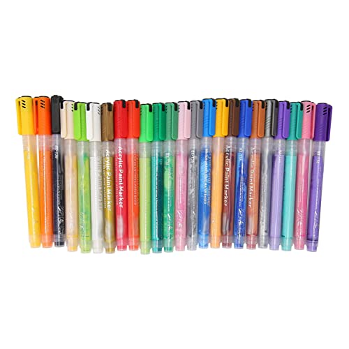 NYSUZHOUJI Acrylfarbenmarker -Stifte Set 24 Farben Wasser verhindern schnelles Trocknen nahtloses Schreiben für manche Menschen Steine Holz Glas NYSUZHOUJI Acrylfarbenmarker -Stifte Set 24 Farben Wasser verhindern schnelles Trocknen nahtloses Schreiben für manche Menschen Steine Holz Glas von NYSUZHOUJI