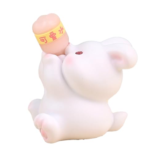Niedliche Tierfigur entzückendes Harzspielzeug für einige Leute Desktop Dekoration (Hase) von NYSUZHOUJI