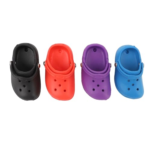 Niedliche innovative Simulationsschuhschnalle Handarbeit Dekoration für Kinder, 4pcs Multi -Farben -Accessoires für Taschen, Kleidung, Schlüsselbund von NYSUZHOUJI