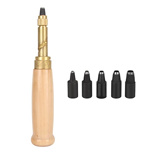 Schraubenloch Punch Japaner Ledergürtel Loch Puncher Holzgriff Block Messing Nähwerk Schraubenloch Punch Japaner Ledergürtel Loch Puncher Holzgriff Block Messing Nähwerk von NYSUZHOUJI