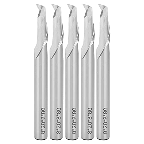 Spiralfräsenschneider Hochgeschwindigkeits-Stahlendmill für CNC-Schneiden von Holzbearbeitung 5pcs von NYSUZHOUJI