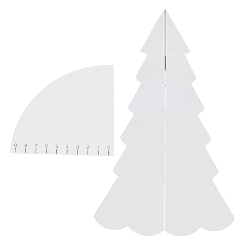 Weihnachtsbaum -Quilt -Set transparente Acrylhandarbeit Nähmuster Vorlage Lineal -Werkzeug für Schalenmatten herstellen (S) von NYSUZHOUJI