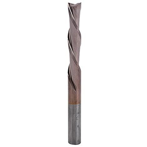 Wolfram Stahl CNC Router Bits Doppel Flöte Fräser Fräser für Nylon Harz Acryl (6*6*28*65mm) von NYSUZHOUJI