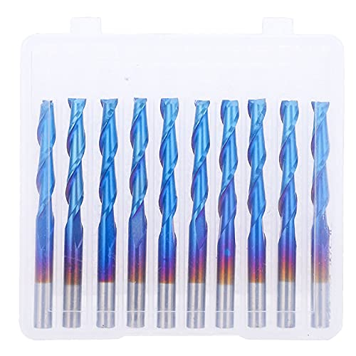 Wolfram -stahl 2 -Floße Router Bit Spiral End Mill Blue Beschichtung 10pcs 3,175 x 20 mm Wolfram -stahl 2 -Floße Router Bit Spiral End Mill Blue Beschichtung 10pcs 3,175 x 20 mm von NYSUZHOUJI