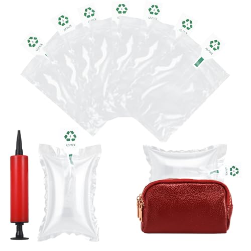 200 Stück Luftpolsterfolie Füllmaterial 10x15cm,Luftkissen Verpackungsmaterial mit Manueller Pumpe,Stoßfest Verpackungschips für Transportverpackungen & Geschenkverpackung,Polstermaterial von NYTGAH