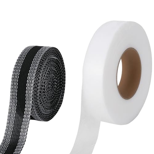 NYTGAH 2 Rollen Saumband zum Aufbügeln Waschfest,Bügelband Hose Kürzen Ohne Naht, Nähzubehör für Kleidung, Textilklebeband zum Aufbügeln von Stoffen wie Hosen, Vorhängen und Gardinen(Stil 1) von NYTGAH