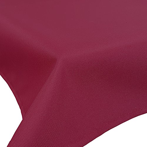 NYVI SunLounge Tischdecke 130x156 cm Beere - Outdoor Tischdecke Gartentischdecke mit Lotuseffekt - Wasserabweisend, Robust, Pflegeleicht von NYVI