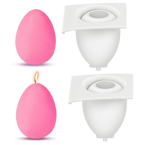2 Stück Ostereier Silikonform, Eierform Silikonformen, 3D Gießform Ostern Ei Kerzen, Ei Silikon Ostern, Ostereier Kerzenformen, Gießformen für DIY Schokolade, Kerzen, Seife 2 Stück Ostereier Silikonform, Eierform Silikonformen, 3D Gießform Ostern Ei Kerzen, Ei Silikon Ostern, Ostereier Kerzenformen, Gießformen für DIY Schokolade, Kerzen, Seife von NYZQIW